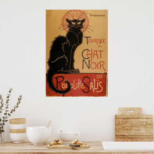 Le chat Noir - Steinlen Poster (Keuken)