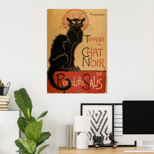 Le chat Noir - Steinlen Poster (Thuiskantoor)