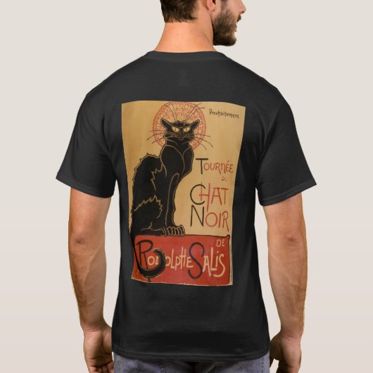 Le chat Noir - Steinlen T-shirt (Achterkant)