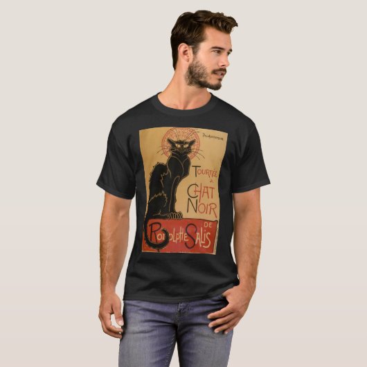 Le chat Noir - Steinlen T-shirt (Voorkant volledig)