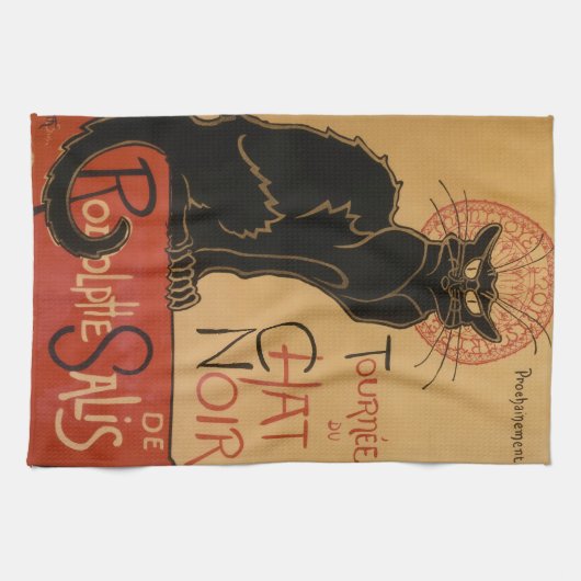 Le chat Noir - Steinlen Theedoek (Horizontaal)