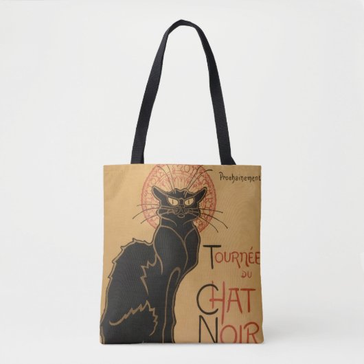 Le chat Noir - Steinlen Tote Bag (Voorkant)