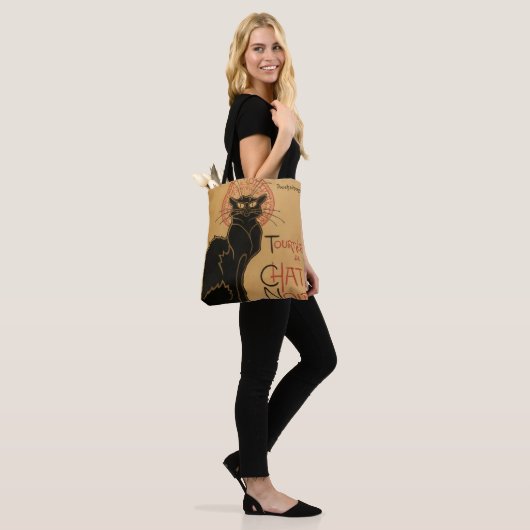 Le chat Noir - Steinlen Tote Bag (Op model)