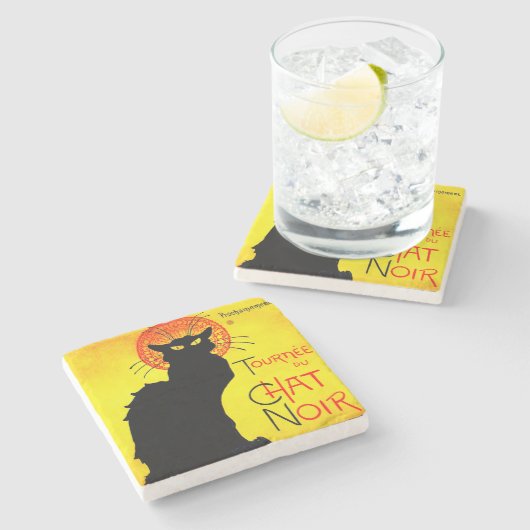 Le Chat Noir  Stenen Onderzetter (Zijkant)