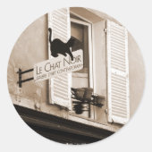 Le Chat Noir Sticker (Voorkant)