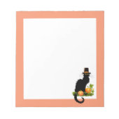 Le Chat Noir Thanksgiving and Pilgrim Turkey Notitieblok (Voorkant)