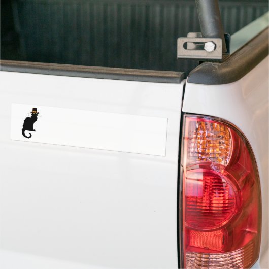 Le Chat Noir Thanksgiving Pilgrim Pet Bumpersticker (Op Truck)