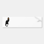 Le Chat Noir Thanksgiving Pilgrim Pet Bumpersticker (Voorkant)