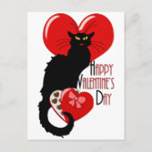 Le Chat Noir Valentijn Feestdagenkaart (Voorkant)