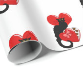Le Chat Noir Valentijnsdag Cadeaupapier (Rol Hoek)
