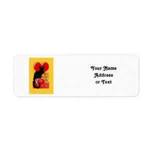 Le Chat Noir Valentijnsdag Etiket