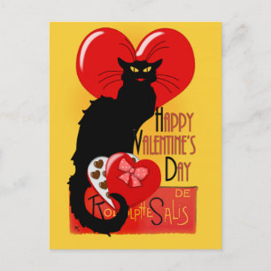 Le Chat Noir Valentijnsdag Feestdagenkaart