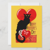 Le Chat Noir Valentijnsdag Kaart (Voorkant)