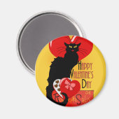 Le Chat Noir Valentijnsdag Magneet (Voorkant / Achterkant)