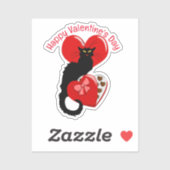 Le Chat Noir Valentijnsdag Sticker (Vel)