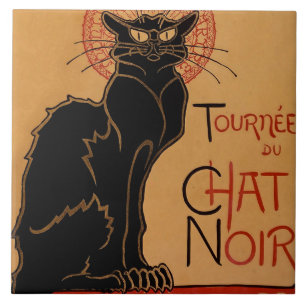 “Le Chat Noir” van Theophile Steinlen Tegeltje
