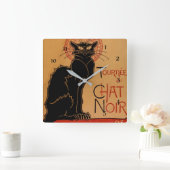 "Le Chat Noir" van Theophile Steinlen Vierkante Klok (Huis)