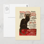 Le Chat Noir, Vente Hôtel Drouot Briefkaart (Voorkant / Achterkant)