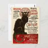 Le Chat Noir, Vente Hôtel Drouot Briefkaart (Voorkant / Achterkant)
