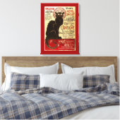 Le Chat Noir, Vente Hôtel Drouot Canvas Afdruk (Insitu (Slaapkamer))