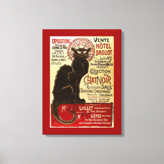 Le Chat Noir, Vente Hôtel Drouot Canvas Afdruk