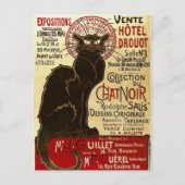 Le Chat Noir, Vente Hôtel Drouot Fine Art Briefkaart (Voorkant)