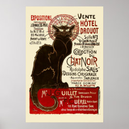 Le Chat Noir, Vente Hôtel Drouot Fine Art Poster