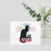 Le Chat Noir Verenigde Staten Onafhankelijkheidsda Briefkaart (Staand voorkant)