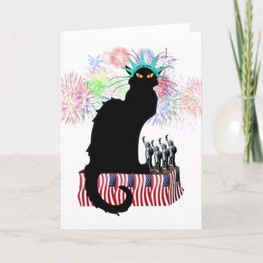 Le Chat Noir Verenigde Staten Onafhankelijkheidsda Kaart (Voorkant)