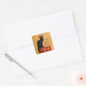 Le Chat Noir Vierkante Sticker (Envelop)
