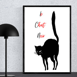 Le Chat Noir - Vintage Black Cat Poster