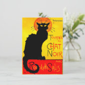 Le Chat Noir Vintage Kaart (Staand voorkant)