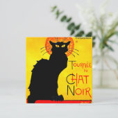 Le Chat Noir Vintage Kaart (Staand voorkant)