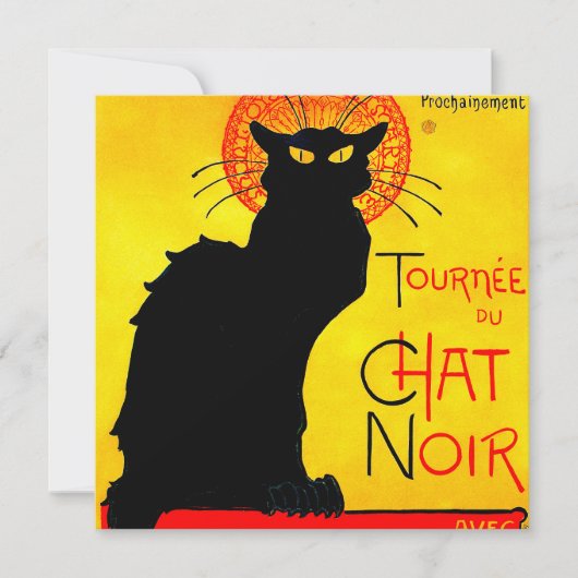 Le Chat Noir Vintage Kaart (Voorkant)