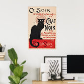 Le Chat Noir Vintage Poster Print, Paris Cabaret (Thuiskantoor)