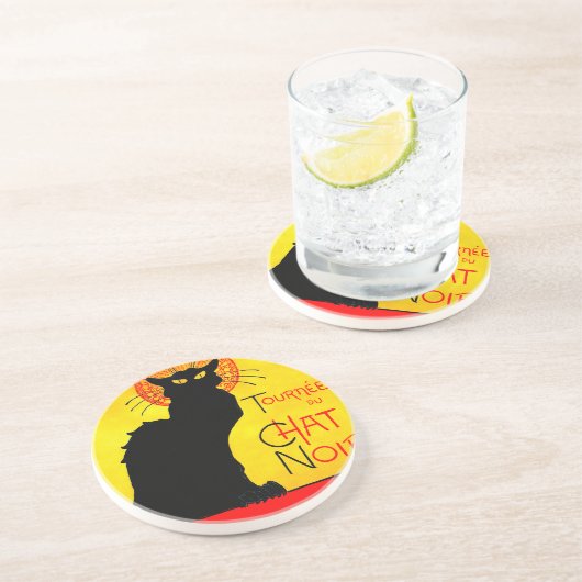 Le Chat Noir Zandsteen Onderzetter (Zijkant)