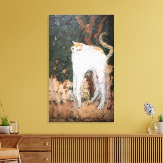 Le Chat - Uitgerekt canvas Art Print (Insitu (Woonkamer))