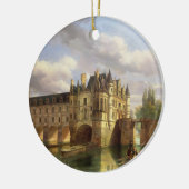 Le Chateau de Chenonceau, 1843 (olie op canvas) Keramisch Ornament (Links)