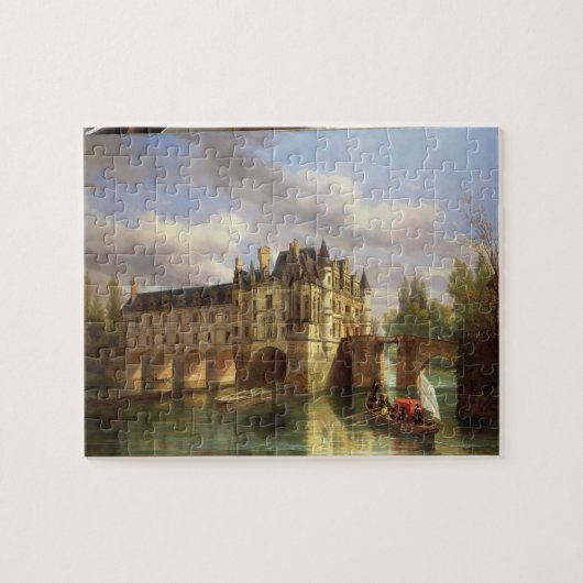 Le Chateau de Chenonceau, 1843 (olie op canvas) Legpuzzel (Horizontaal)