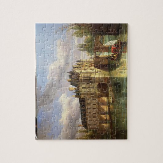 Le Chateau de Chenonceau, 1843 (olie op canvas) Legpuzzel (Verticaal)