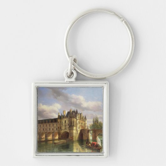 Le Chateau de Chenonceau, 1843 (olie op canvas) Sleutelhanger (Voorkant)