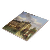 Le Chateau de Chenonceau, 1843 (olie op canvas) Tegeltje (Zijkant)