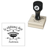 Le Chateau des Jouw naam Rubberstempel (Gestempeld)