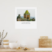 Le Chateau Frontenac, stad Quebec Poster (Keuken)