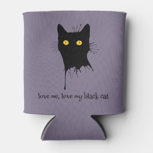 Le Chaton Noir Love me My Black Cat Lover Blikjeskoeler (Voorkant)