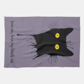 Le Chaton Noir Love me My Black Cat Lover Theedoek (Horizontaal)