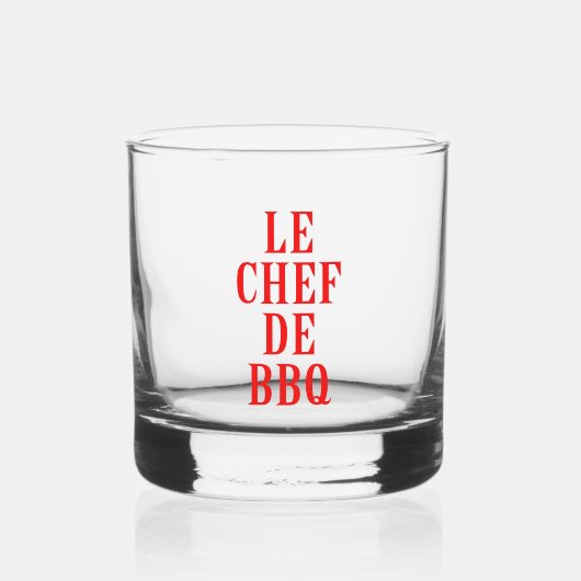 Le Chef De BBQ Whisky Glas (Voorkant)