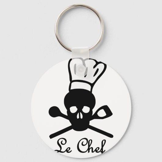 le chef-schedel sleutelhanger (Voorkant)