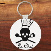 le chef-schedel sleutelhanger (Voorkant)