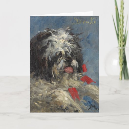 Le Chien "Donki" | Édouard Manet Kaart (Voorkant)